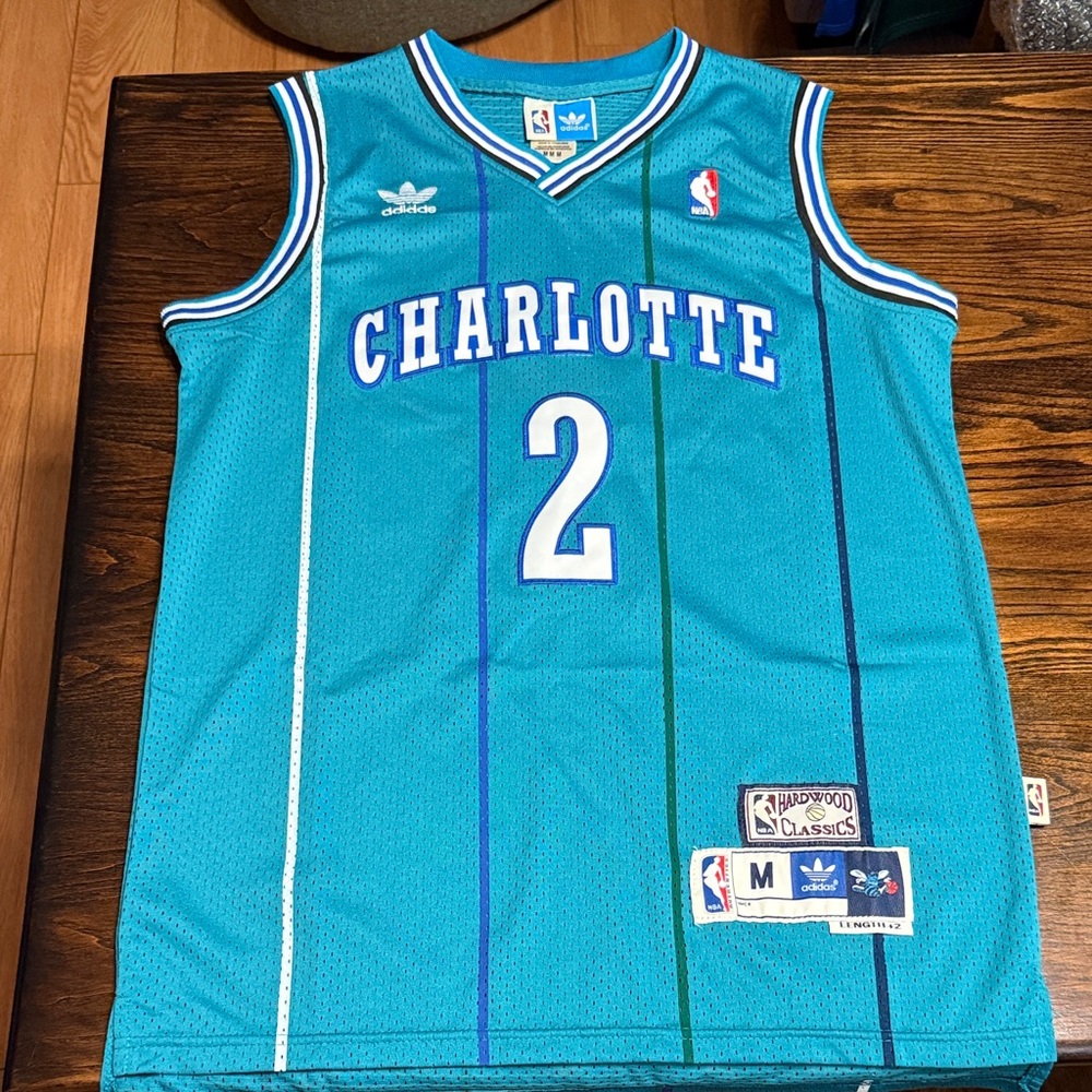 Adidas Charlotte Hornets Larry Johnson Hardwood Classics Swingman Jersey